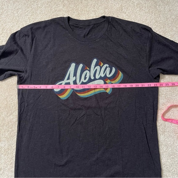 Aloha Shirt Mens Extra Large Gray Multicolor Hawaiian Tropical Outdoors Casual - Picture 5 of 8